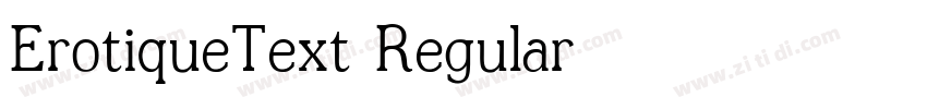 ErotiqueText Regular字体转换